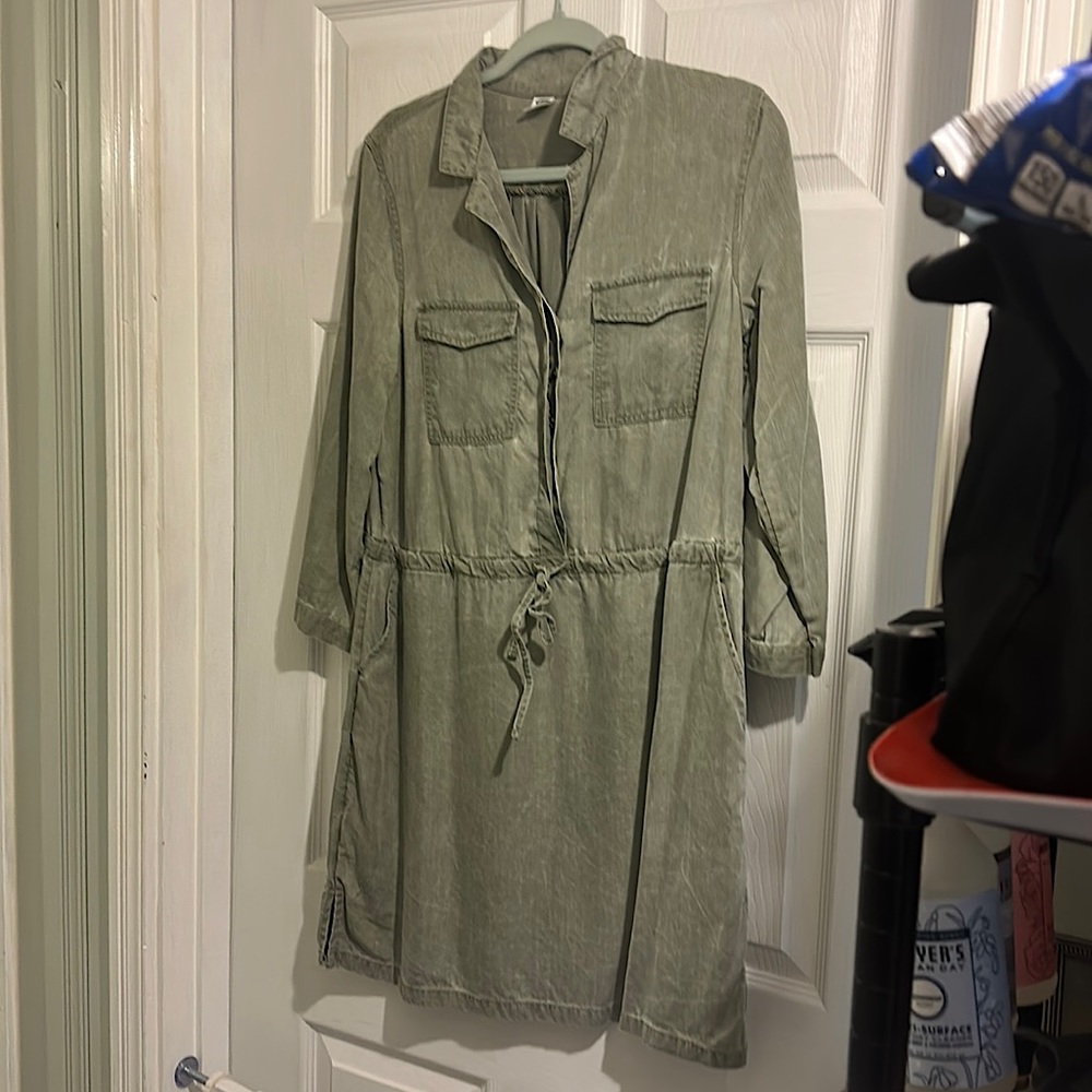 Light olive green dress